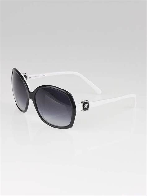 chanel sunglasses 5174 black and white